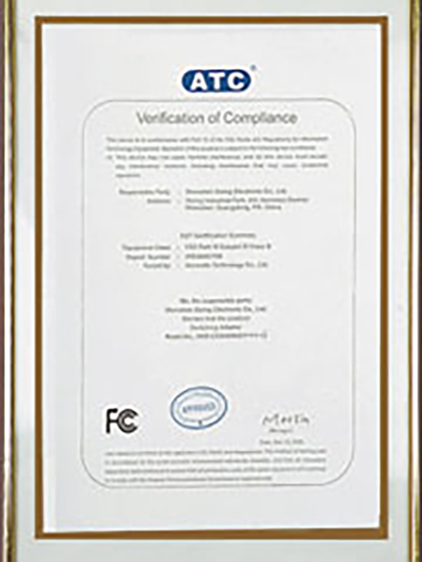 ATC Certificate